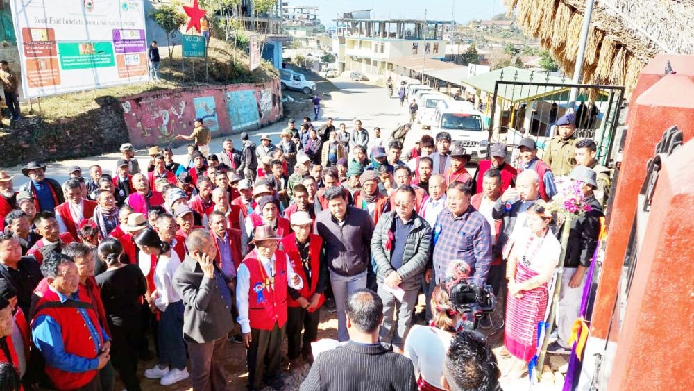Minister for Health & Family Welfare, S Pangnyu Phom inaugurated Longleng District Gaon Bura’s Customary Court at District Hq Longleng on January 9. The minister urged the Goan Bura’s to be strong and united in creating an environment for progress and better development of the district. (Photo Courtesy: Twitter)