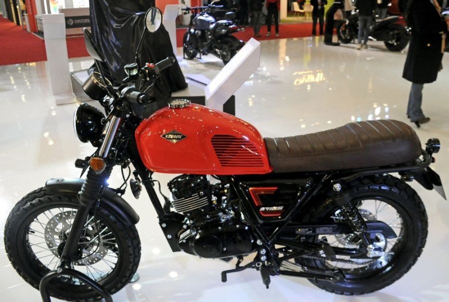 Greater Noida: The SR250 bike by Keeway India on display at the Auto Expo 2023 in Greater Noida, Uttar Pradesh on Wednesday, Jan. 11, 2023. (Photo: Qamar Sibtain/IANS)