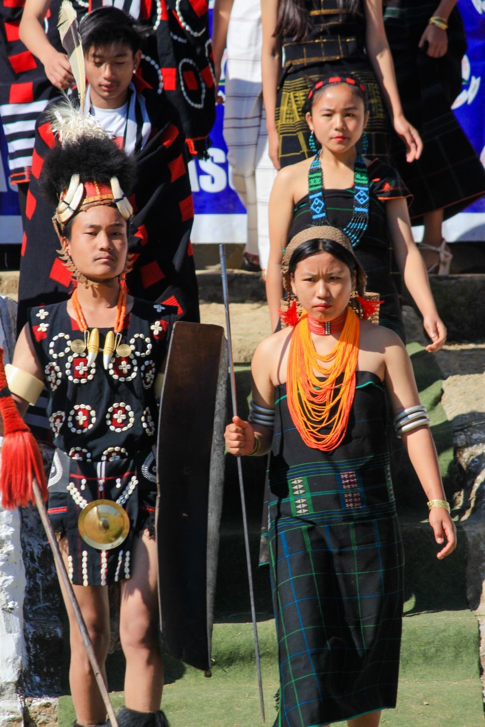 Members of Anatongre Students Union displaying various traditional attires during its 59th session held from Janury 5 to 7.