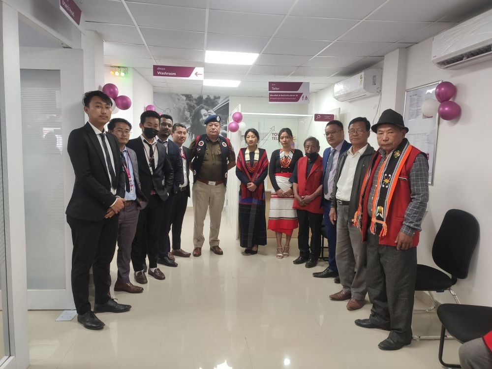Kevithuto Sophie, Commissioner of Police Dimapur during the opening of the Diphupar branch of Axis Bank on January 5 at NH-29, 4th Mile, Chümoukedima.