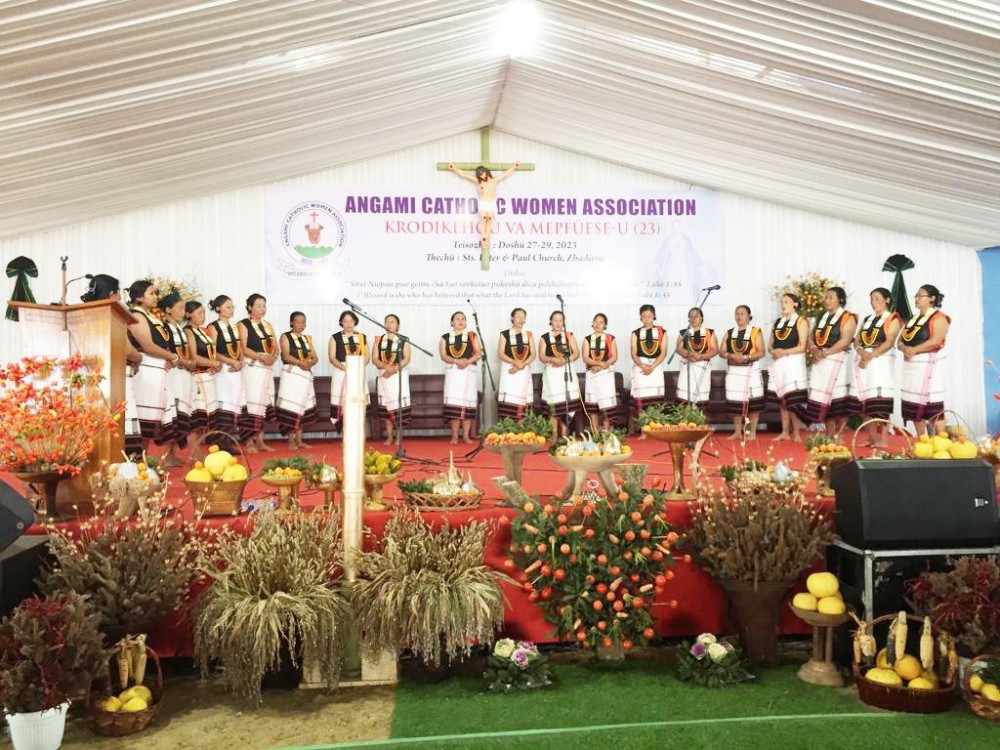 A folk song competition was held on day 2 of the Angami Catholic Women Association (ACWA) convention.