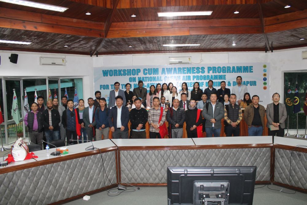 Participants during the workshop cum awareness programme on National Clean Air Programme for the two non-attainment cities of Kohima and Dimapur at Chümoukedima.