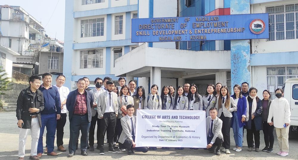 Students of the College of Arts and Technology and others during educational study tour on February 13.