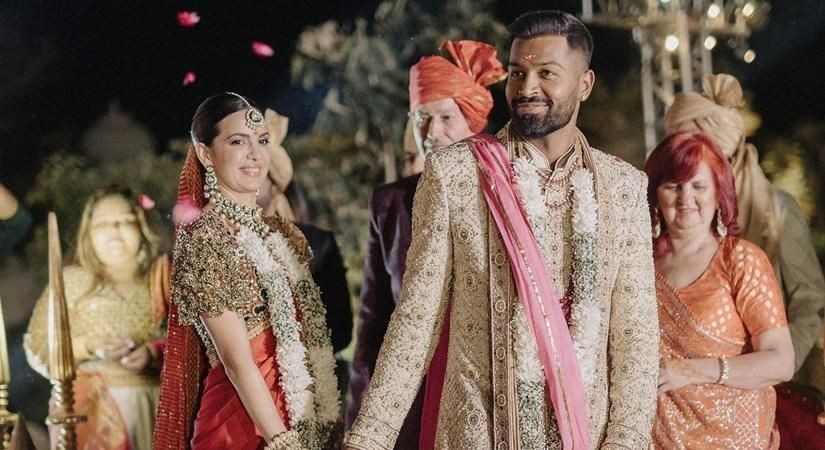 Hardik Pandya and Natasa Stankovic Pandya release grand Indian wedding photos
