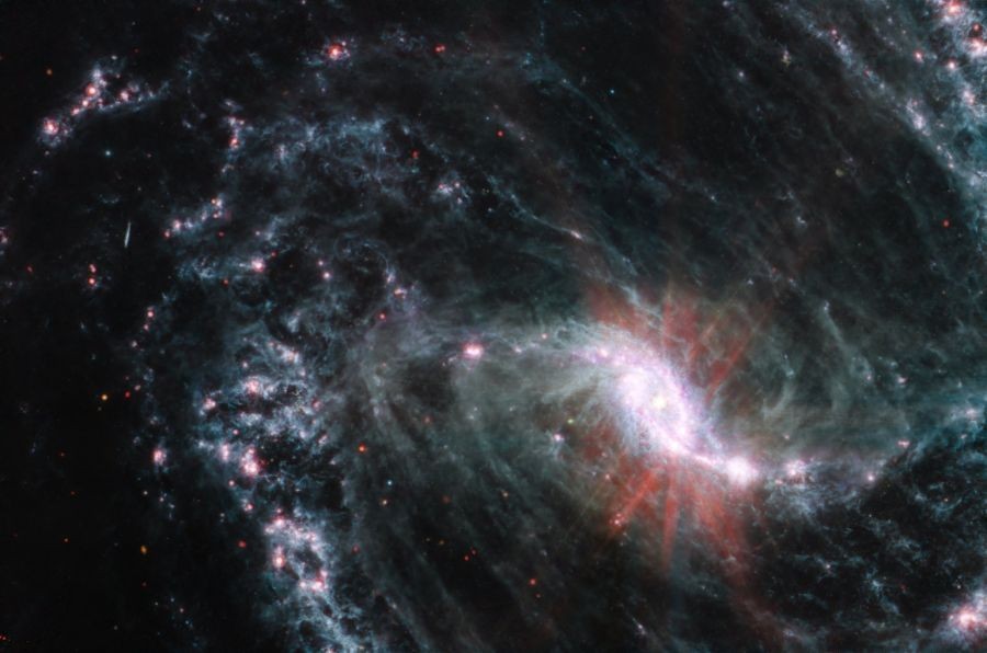 NASA's Webb telescope reveals network of gas, dust in nearby galaxies