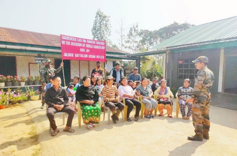 The Jalukie Battalion also organised a mega awareness lecture on cancer across Peren district, on February 4.