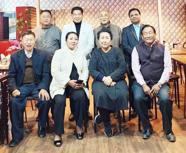 Leaders of the Christian Forum Dimapur during the meeting at South Town restaurant Dimapur on February 10.