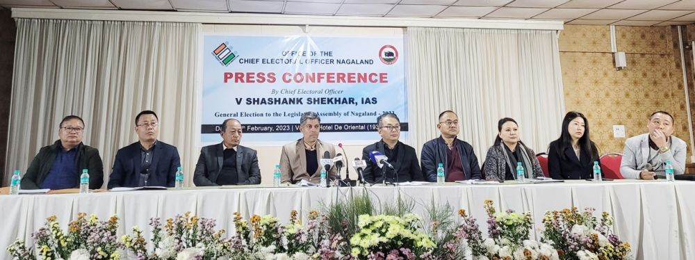 The office of the Chief Electoral Officer, Nagaland held a press conference in Kohima on February 10. (Morung Photo)