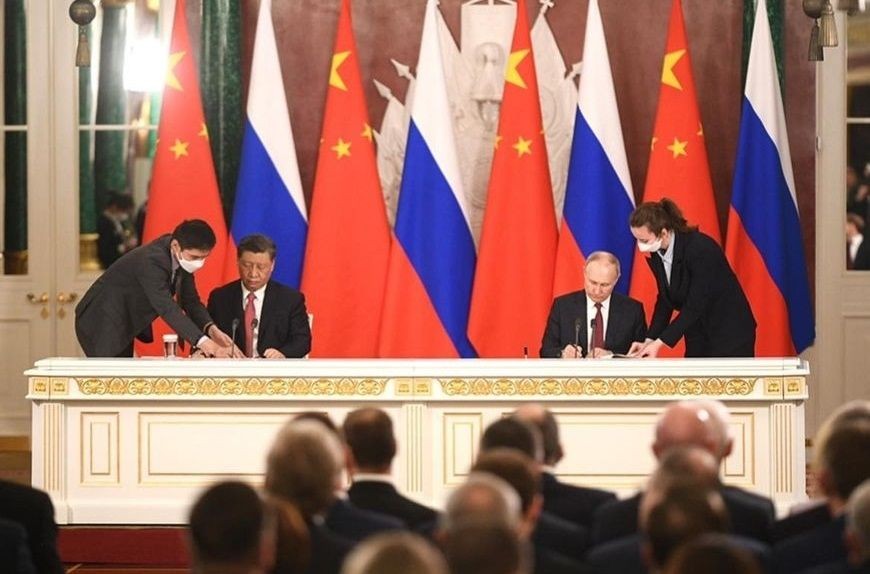 Xi Jinping with Russian President Vladimir Putin.(photo:instgaram)