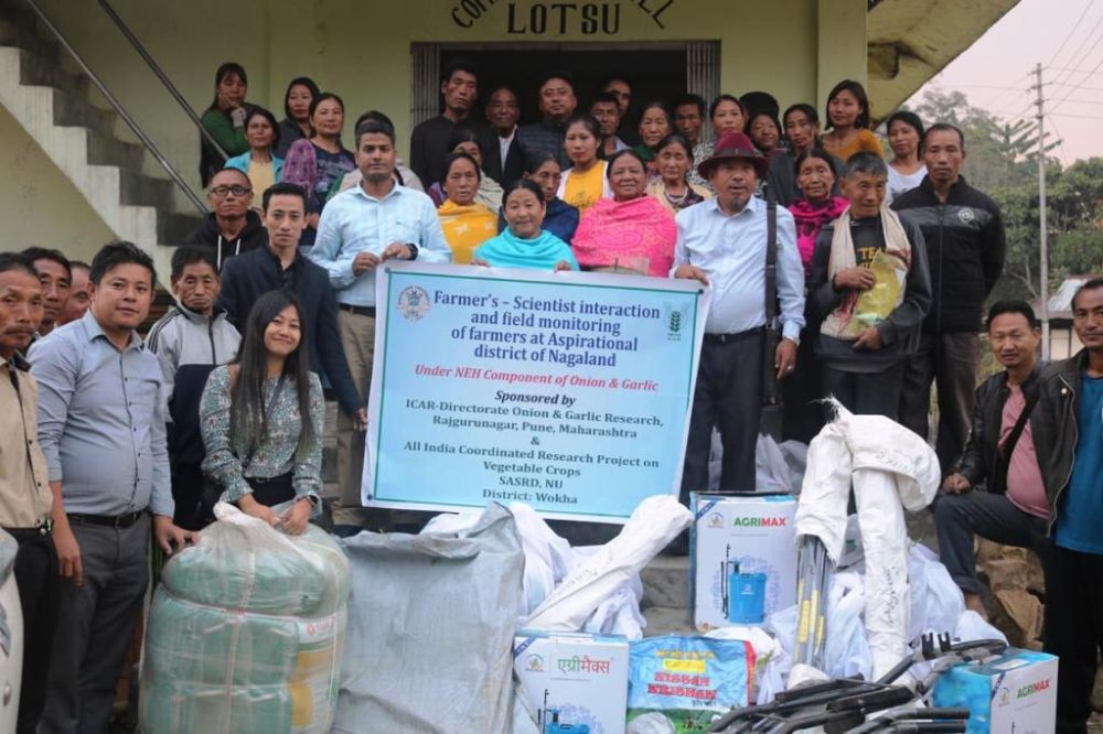 Participant of the farmer’s training on ‘holistic management of summer vegetable crops’ and ‘Input distribution’ at Lotsü village, Sanis, Wokha.