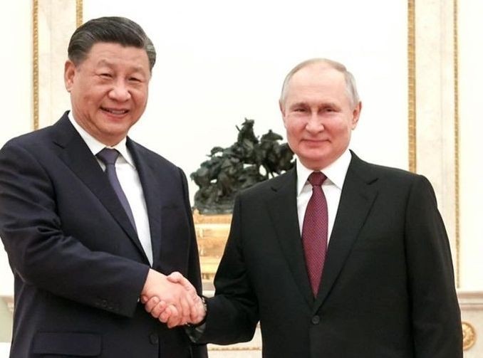 Xi Jinping with Russian President Vladimir Putin.(photo:instgaram)