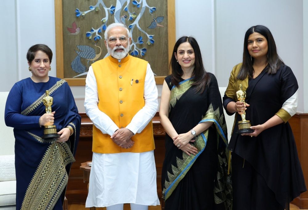 PM Modi meets 'brilliant team' behind 'The Elephant Whisperers'