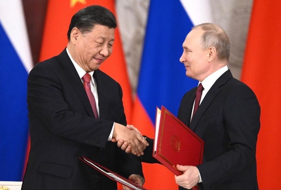 Xi Jinping with Russian President Vladimir Putin.(photo:instgaram)