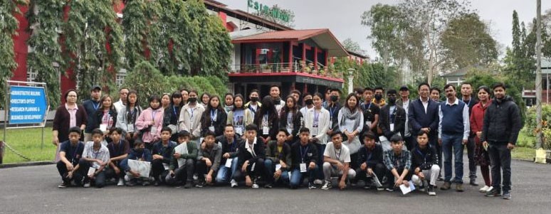 The team during the Samagra Shiksha Nagaland two-day study trip to Jorhat for Secondary Students of Government High Schools on March 23 and 24.