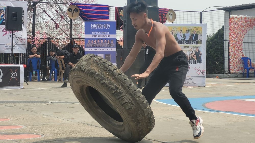 The Morung Express presents glimpse of the second day of 9th Spring Fest 2023 of St. Joseph’s College (Autonomous) Jakhama on March 11. Miss Nagaland 2022 Hikali Achumi was the special guest of ethnic fashion show. The fest was held under the theme ‘Igniting Heritage’ on March 10 and 11 at the college campus. Spring Fest is an annual intra cultural fest of the colleges since 2014. Day 2 event was marked by special performance and presentation from Sunep Lemtur, Toshiakum Ozukum’s flex (Mr. India ICN Classic Physique Gold 2022), Moatila, The Blocks, Black Union, ZT Slingshot, Polar Lights, Strongest Josephite, Naga wrestling, beat contest, ethnic fashion show featuring Jano Nyekha, bamboo pole climbing etc. (Morung Photo)