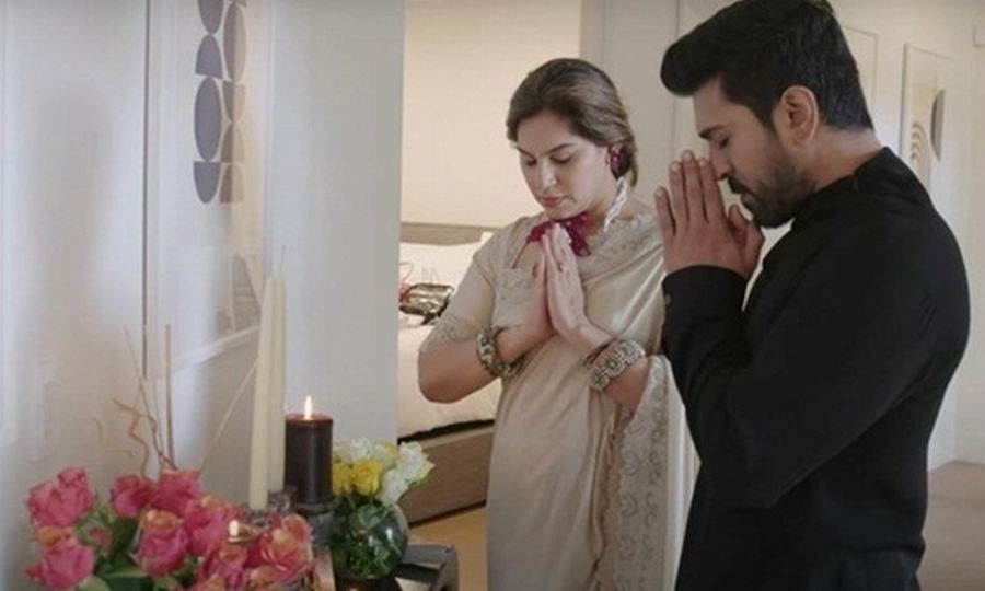 Ram Charan's moving temple travels with him to LA for Oscars