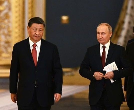 Xi Jinping with Russian President Vladimir Putin.(photo:instgaram)