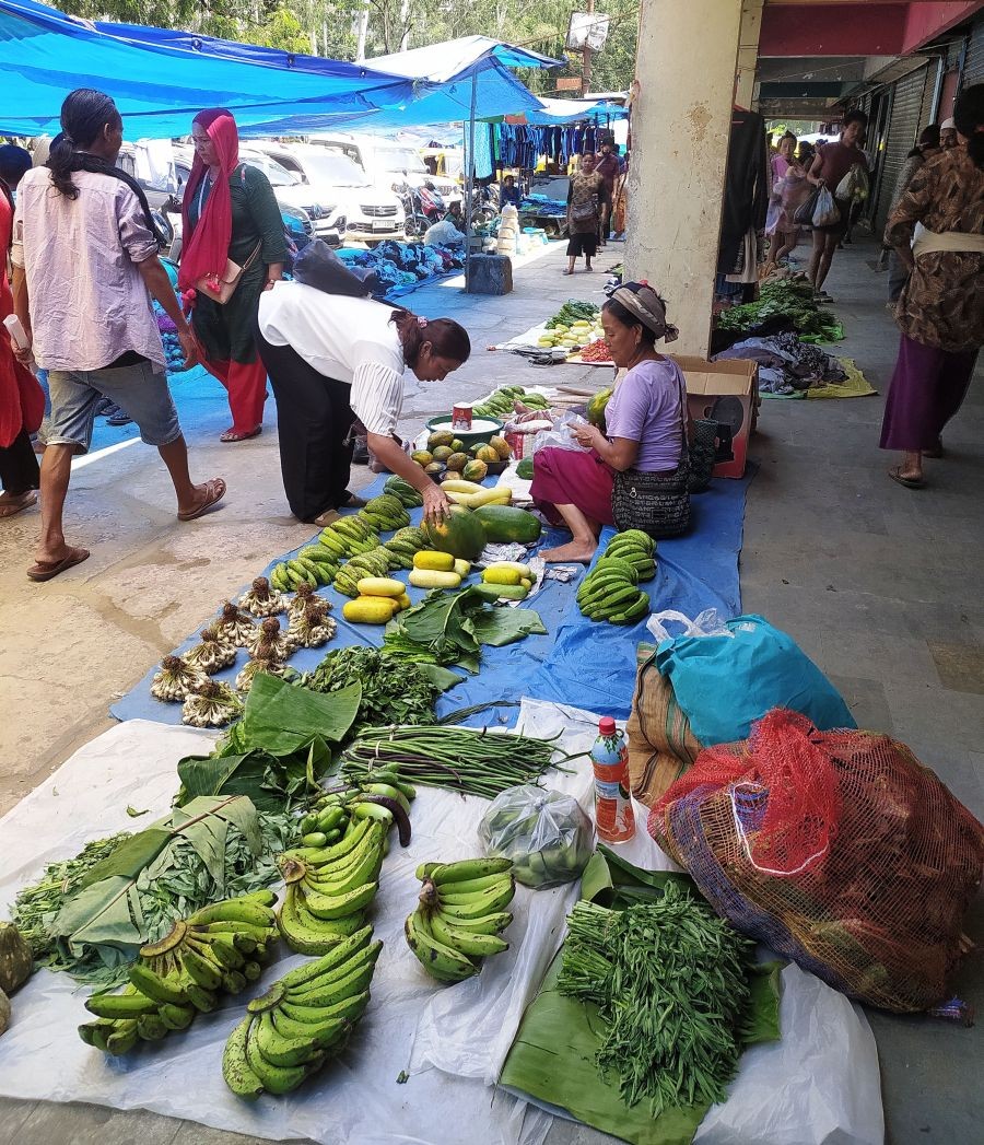 Naga women engaged in marketing somewhere in Nagaland. The Annual Administrative Report 2022-23 of Home department has reported that the general law and order scenario in the State is peaceful. (Morung Photo)