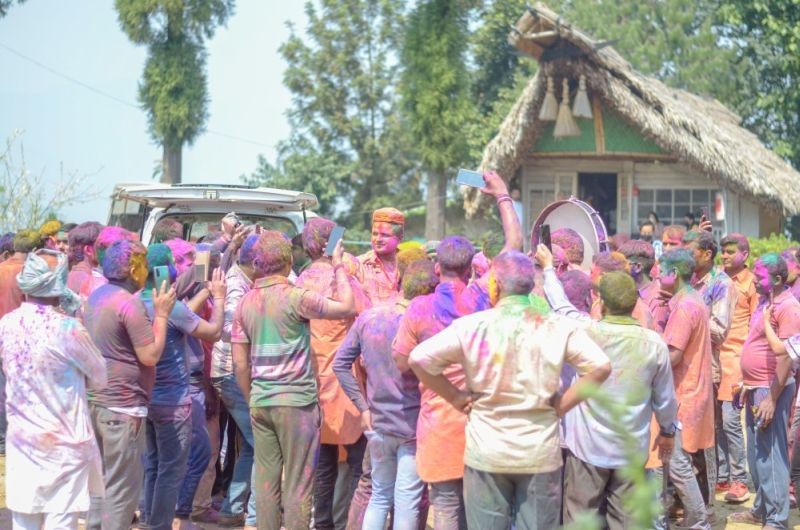 Holi, the Festival of Colours being celebrated in Tuensang town in March 2022 (Morung File Photo/Representative Image)