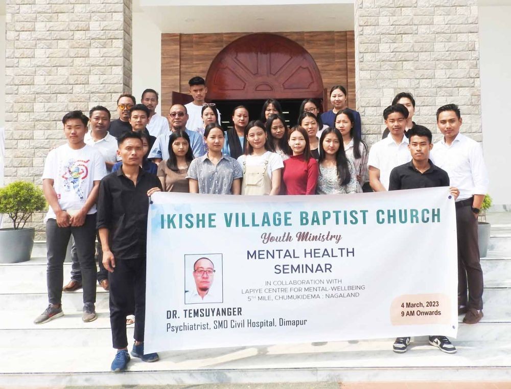 Participants of the seminar on ‘Mental health’ at the Ikishe Village Baptist Church on March 4.