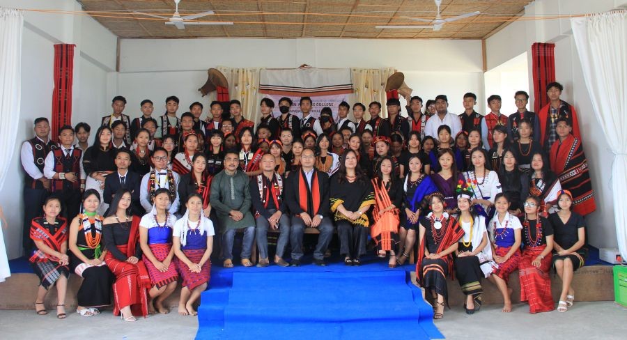 Norman Putsure College, Chümoukedima celebrated its first annual cultural day on March 22. The Managing Director of Norman Putsure College in the welcome speech encouraged the students to be rooted to one’s own culture and traditions in order to retain one’s unique identity while at the same time “to be mindful of not being the propagators of tribalism.” Competition on folk song, dance, tale narration and others were held among the four houses (Aqua, Terra, Ventus, Ignis) of the college. The Ventus house emerged overall champion.
