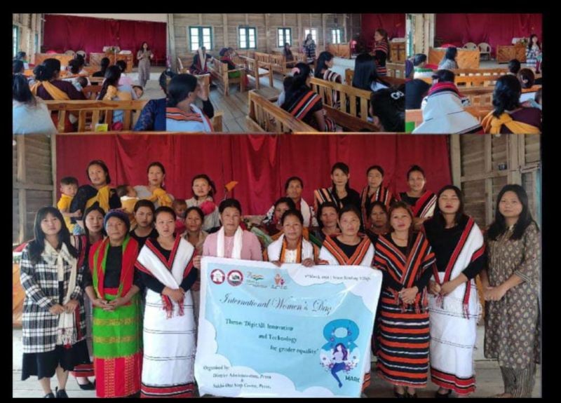 District Administration and Sakhi One Stop Centre (OSC), Peren district celebrated International Women’s day at Kendung village on March 8. (DIPR Photo)