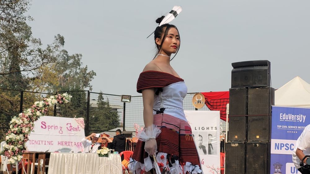 The Morung Express presents glimpse of the second day of 9th Spring Fest 2023 of St. Joseph’s College (Autonomous) Jakhama on March 11. Miss Nagaland 2022 Hikali Achumi was the special guest of ethnic fashion show. The fest was held under the theme ‘Igniting Heritage’ on March 10 and 11 at the college campus. Spring Fest is an annual intra cultural fest of the colleges since 2014. Day 2 event was marked by special performance and presentation from Sunep Lemtur, Toshiakum Ozukum’s flex (Mr. India ICN Classic Physique Gold 2022), Moatila, The Blocks, Black Union, ZT Slingshot, Polar Lights, Strongest Josephite, Naga wrestling, beat contest, ethnic fashion show featuring Jano Nyekha, bamboo pole climbing etc. (Morung Photo)