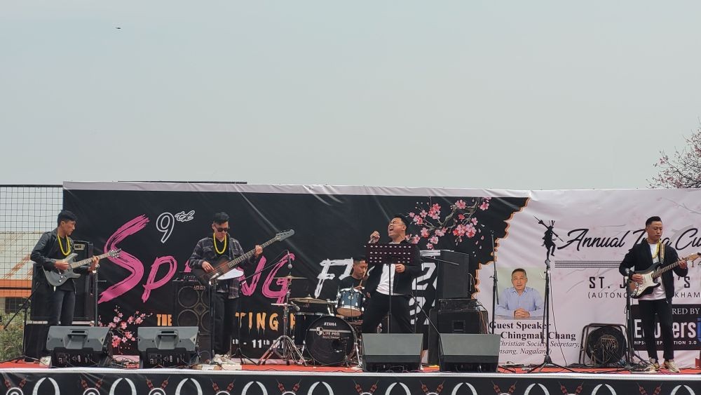 The Morung Express presents glimpse of the second day of 9th Spring Fest 2023 of St. Joseph’s College (Autonomous) Jakhama on March 11. Miss Nagaland 2022 Hikali Achumi was the special guest of ethnic fashion show. The fest was held under the theme ‘Igniting Heritage’ on March 10 and 11 at the college campus. Spring Fest is an annual intra cultural fest of the colleges since 2014. Day 2 event was marked by special performance and presentation from Sunep Lemtur, Toshiakum Ozukum’s flex (Mr. India ICN Classic Physique Gold 2022), Moatila, The Blocks, Black Union, ZT Slingshot, Polar Lights, Strongest Josephite, Naga wrestling, beat contest, ethnic fashion show featuring Jano Nyekha, bamboo pole climbing etc. (Morung Photo)