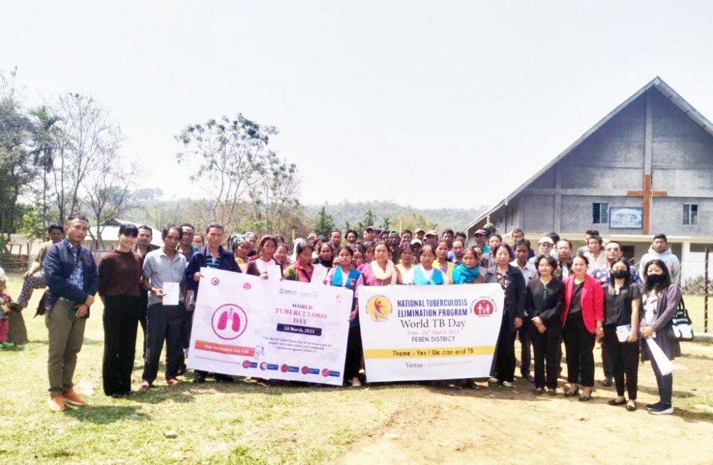 World TB Day was observed at Bongkolong village in collaboration with ISRN Peren unit on March 24. (Photo Courtesy: CMO Peren)