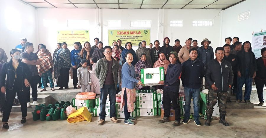 ICAR KVK Peren conducted Kisan Mela and Farmers Scientist Interaction programme under TSP at Poilwa village, Peren district on March 15.
