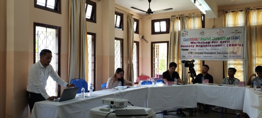 Participants during the one day workshop on ‘Media Voices for Children’ at Don Bosco, Dimapur on April 25.