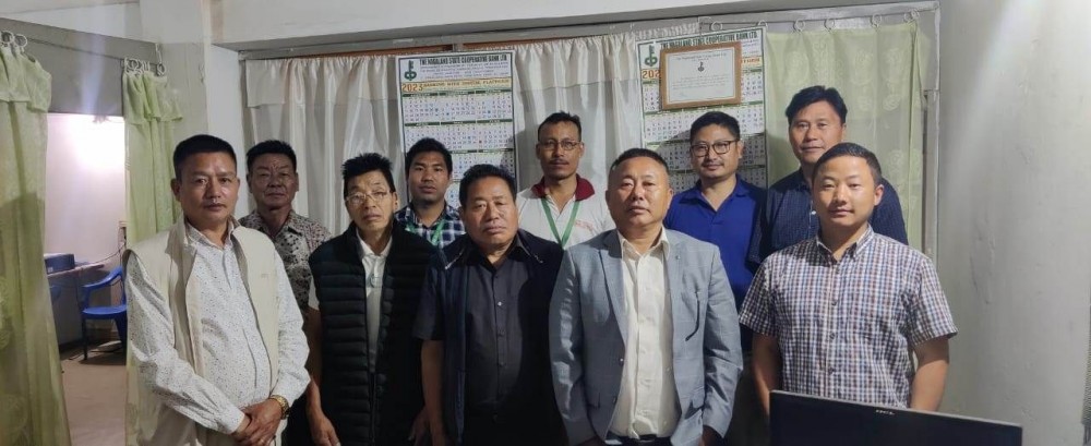 NStCB Ltd officials seen during their visit to its branch in Phek.