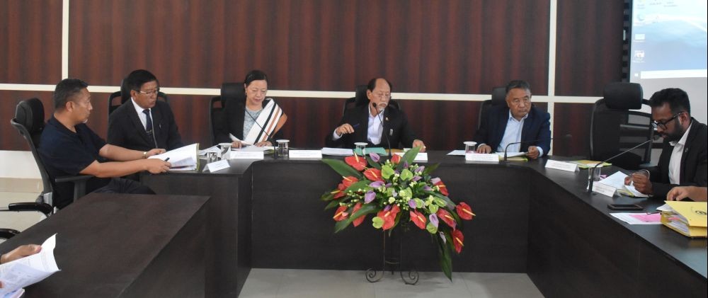 Kohima Elected Legislators led by Chief Minister Neiphiu Rio during felicitation programme-cum-monthly DPDB meeting at DPDB Hall Kohima on April 15. (DIPR Photo)