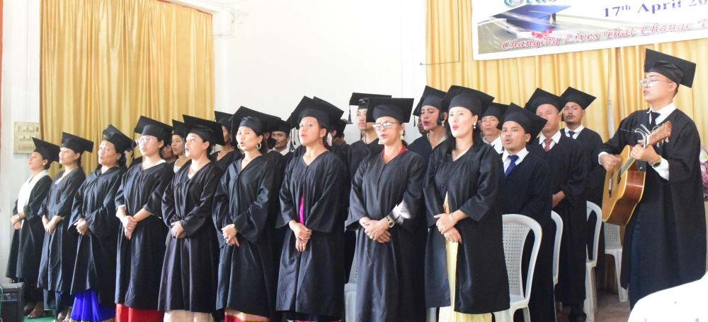 11th graduation day of Calvary Bible Institute, Team North East was held at GCYM, Sovima village on April 17.