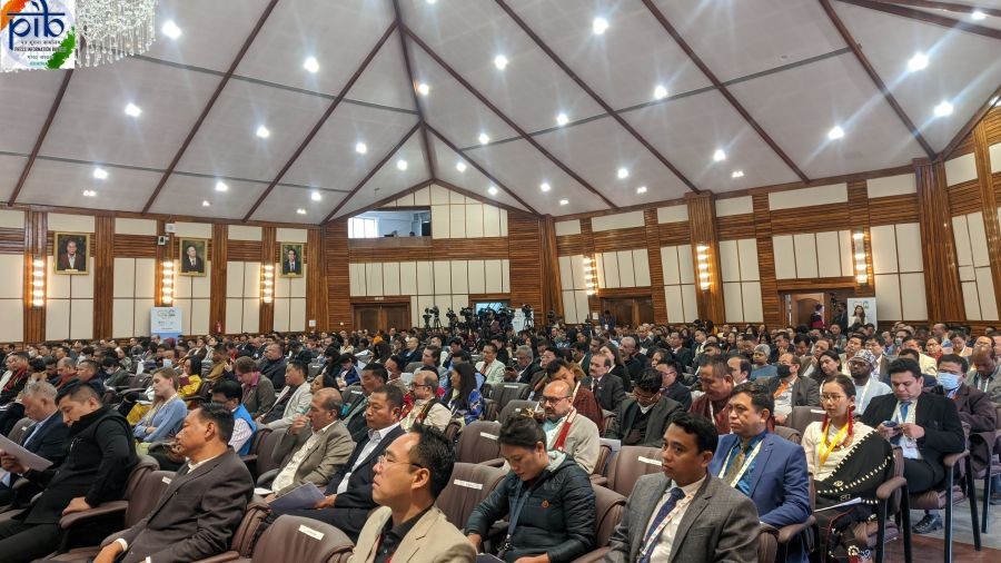 A section of gathering attending the B20 conference held in Kohima on April 5. (Photo Courtesy: Twitter)