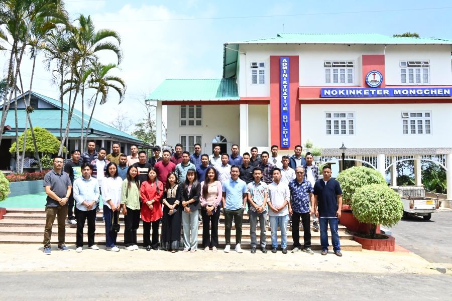 Youth pastors along with ABAM executive secretary Rev Dr Mar Pongener at the Lead Like Jesus training programme held at Impur.
