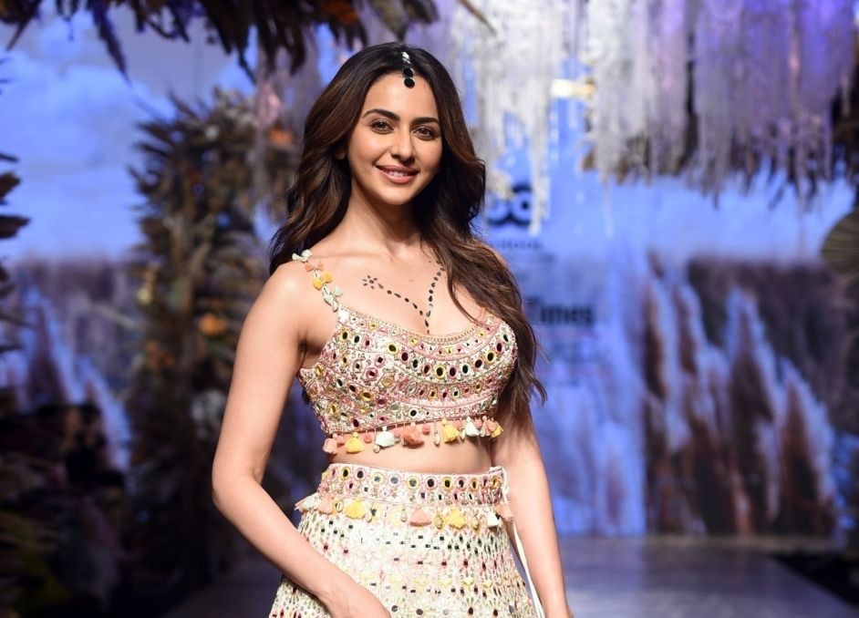 Mumbai: Bollywood actress Rakul Preet Singh during the Bombay Times Fashion Week, in Mumbai, on Friday, April 21, 2023. (Photo: Sanjay Tiwari/IANS)