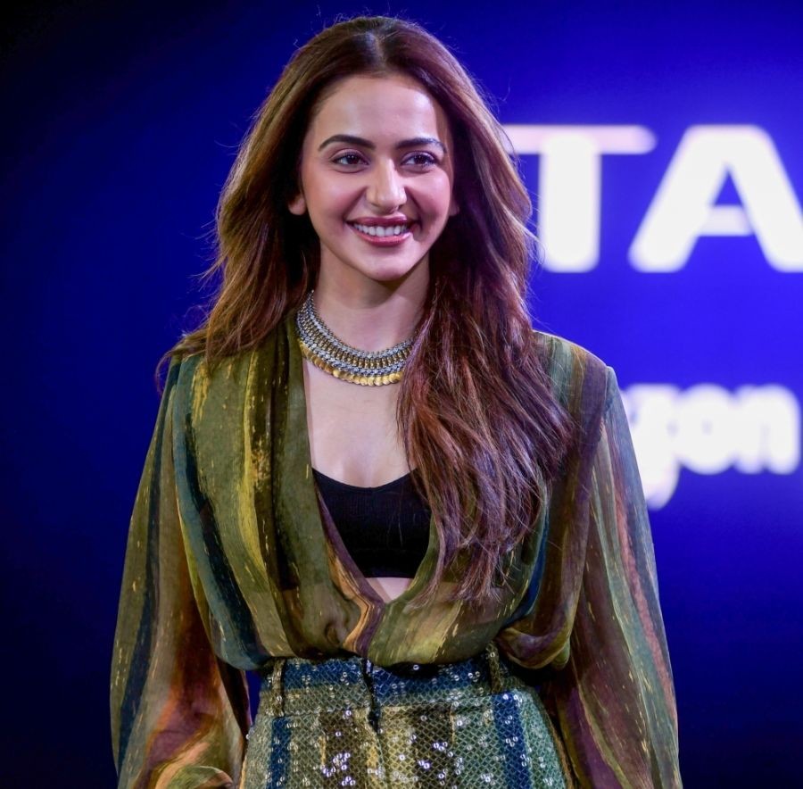 Mumbai : Actress Rakul Preet Singh during the premier of 'Citadel'  in Mumbai on Tuesday, April 04, 2023. (Photo:IANS)