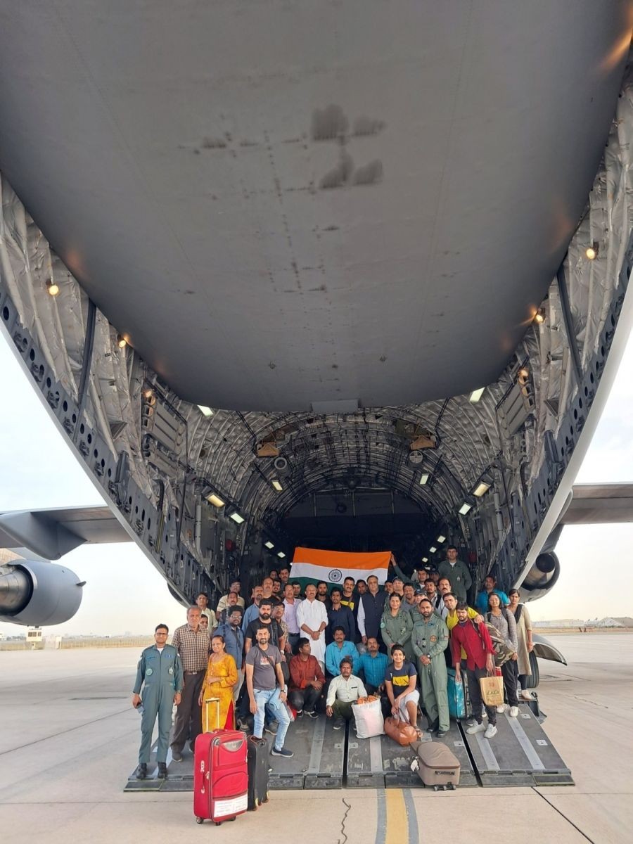 Operation Kaveri: 1,100 Indians Evacuated From War-Torn Sudan So Far; 360 Land In Delhi.(PHOTO;@MOS_MEA)