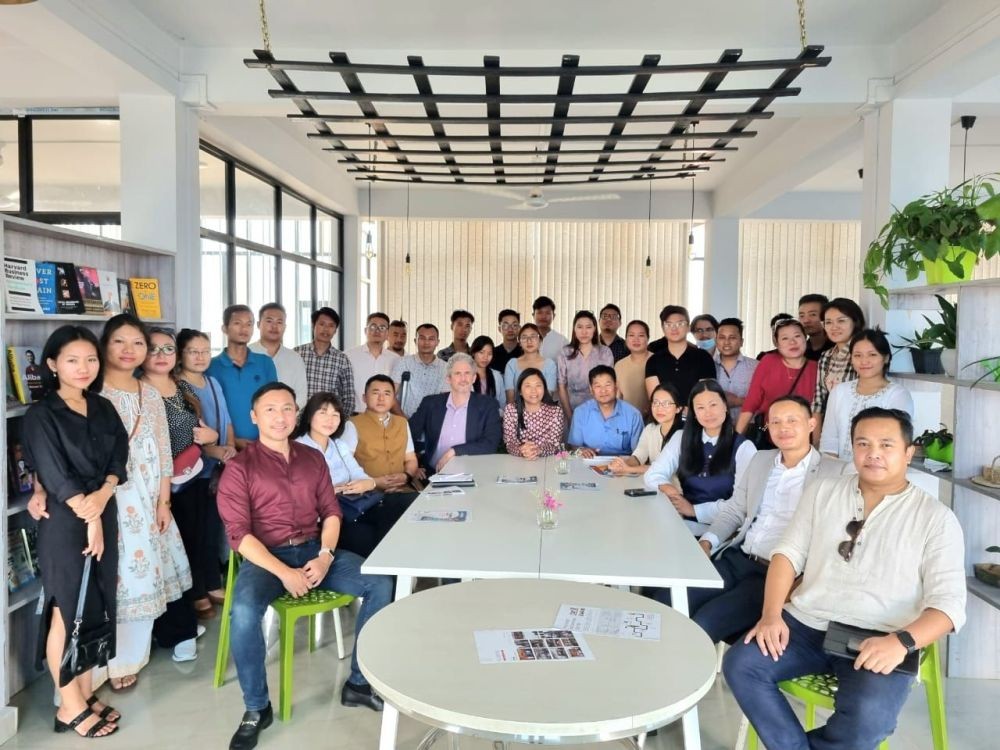 Dignitaries who attended the launching and orientation programme of the YouthNet Incubation Centre Cohort 2 on April 15.