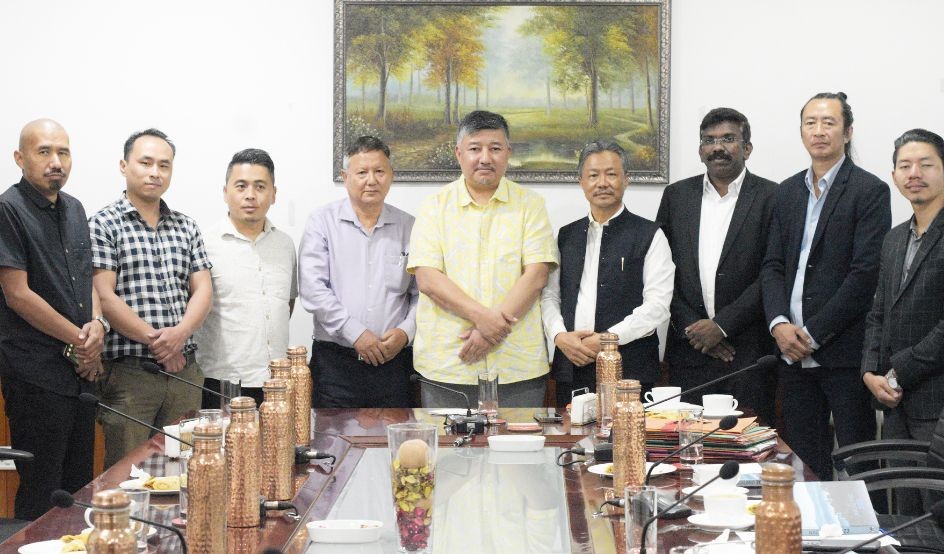 Abu Metha, Investment & Development Authority of Nagaland (IDAN) with representatives of Business Association of Nagaland (BAN) at the consultative meeting held on Aprl 28 at Hotel Vivor, Kohima.