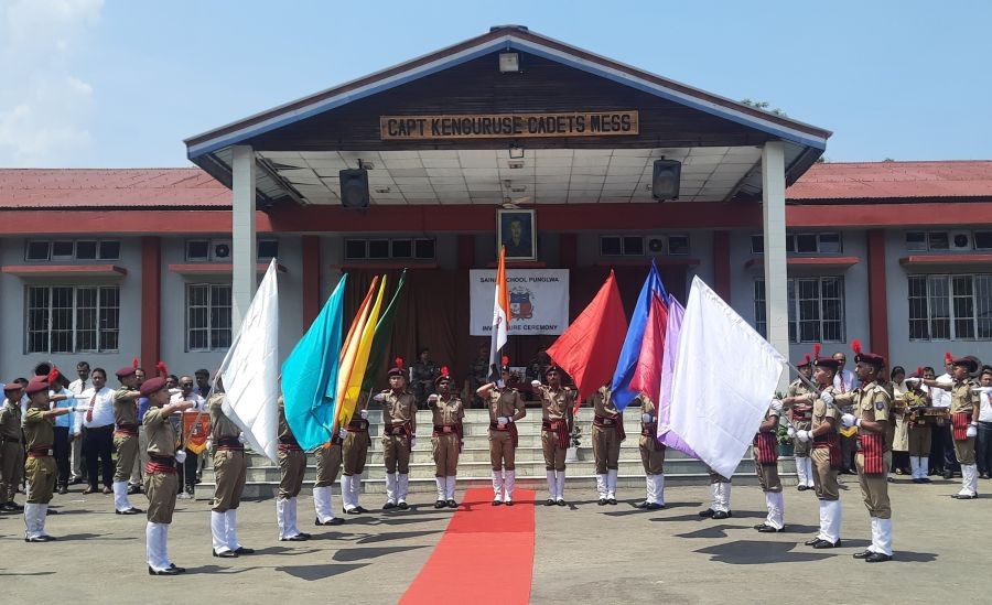 Investiture Ceremony at Sainik School Punglwa, Nagaland
