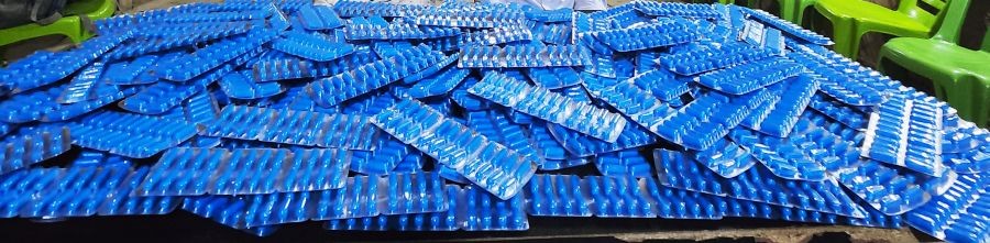 The Sampex Capsules seized around the vicinity of Burma Camp, Dimapur on April 21.