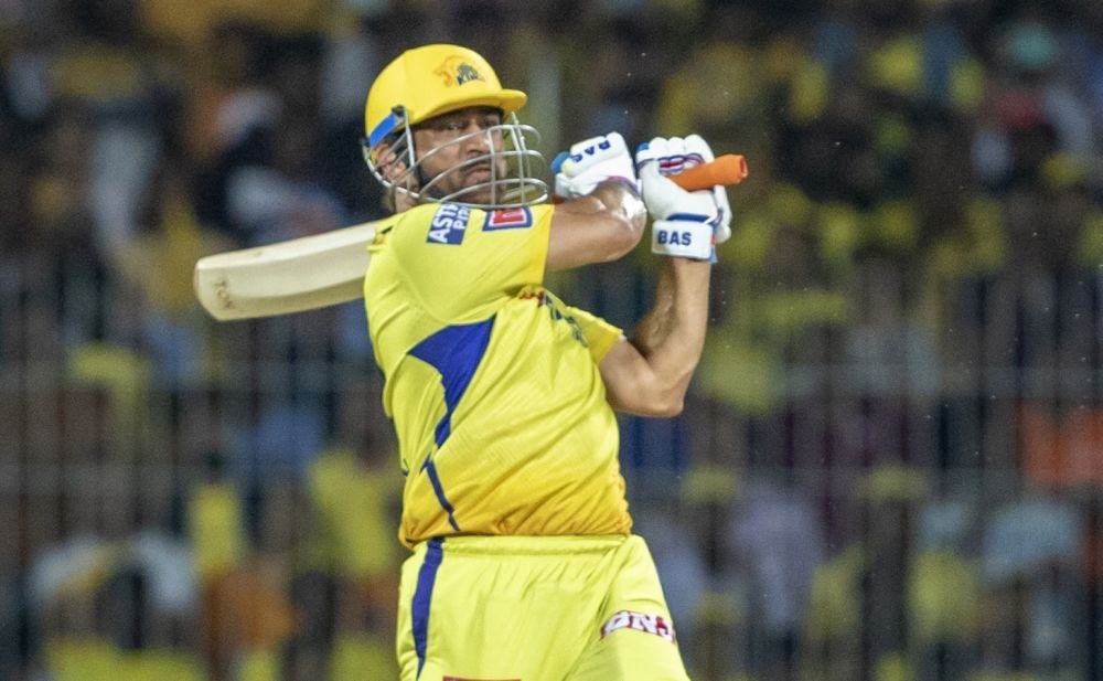 Chennai : CSK captain MS Dhoni plays a shot during the IPL 2023 match between Chennai Super Kings and Delhi Capitals at MA Chidambaram Stadium in Chennai on Wednesday, May 10, 2023. (Photo:IANS/R.Parthibhan)