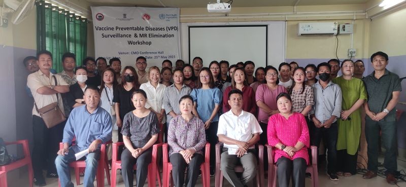 Health workers from Mon district during the 2-day workshop held on May 24 and 25.