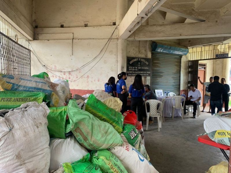 In continuation of the Reduce, Reuse, and Recycle (RRR) campaign which was inaugurated on May 20, the Dimapur Municipal Council (DMC) organised the 1st collection of RRR materials at the centralised temporary RRR centre at DDSC stadium on May 27.  The RRR materials that were collected at more than ten ward level RRR centre from the launch till date was collected at the centralised RRR centre. The second date for collection at the DMC centralised temporary RRR centre will be on June 3. The materials collected and weighed under different categories:  Plastic - 54.77; Old books- 165.41; Footwear-196.25; Used clothes -864.05; Toys-99.53; Newspaper-97.48. As part of RRR campaign, DMC will be organising free distribution of the reusable collected items on May 31 at Naga Shopping Arcade (Supermarket) from 9:00 am onwards. The reusable items can be availed by any needy person on first come first basis.