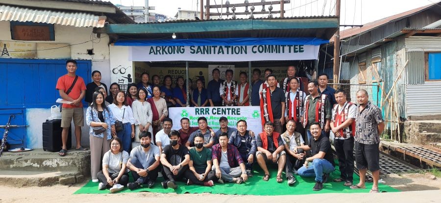 Arkong ward Sanitation Committee opened a RRR centre in Arkong ward, Mokokchung on may 24. (Morung Photo)