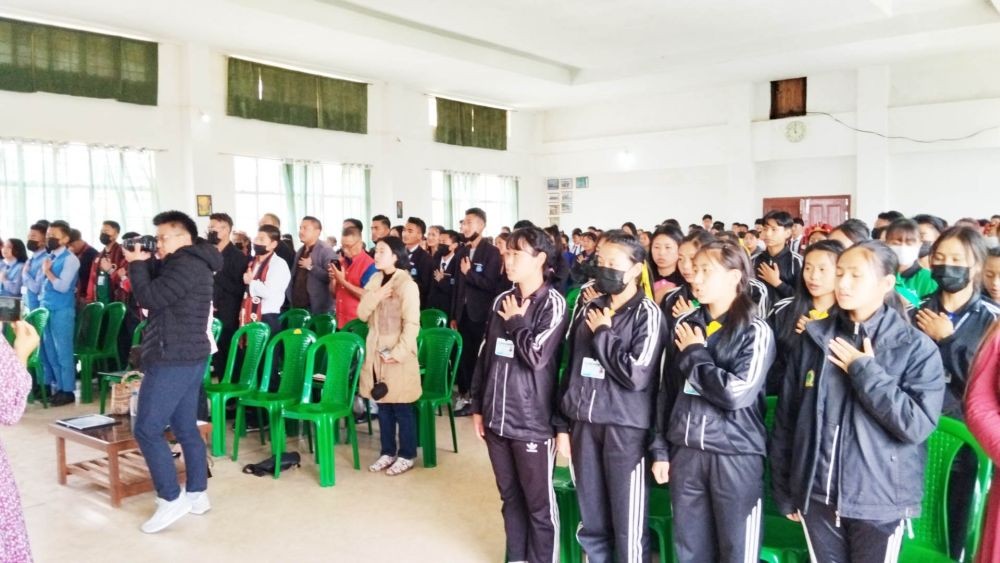 The District No Tobacco Club was launched at the Cornerstone Higher Secondary School Zunheboto.