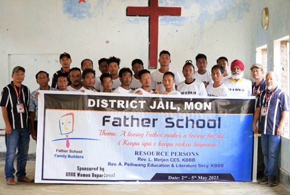 KBBB Ministry of Father School sponsored by its Women Department was extended to the occupants of District Jail, Mon from May 2 to 4.