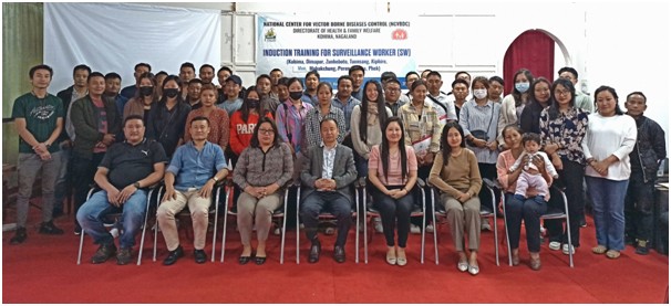 Participants of the 3-day training of fresh surveillance workers organised by NCVBDC, DoHFW Kohima from May 23-25.